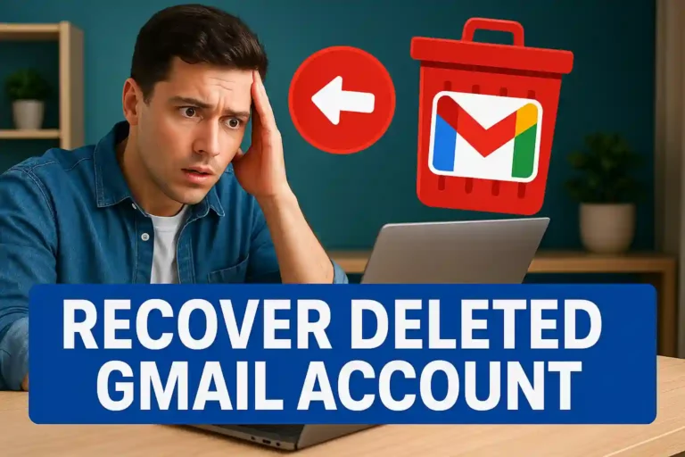 Recover Deleted Gmail Account: how to get it back